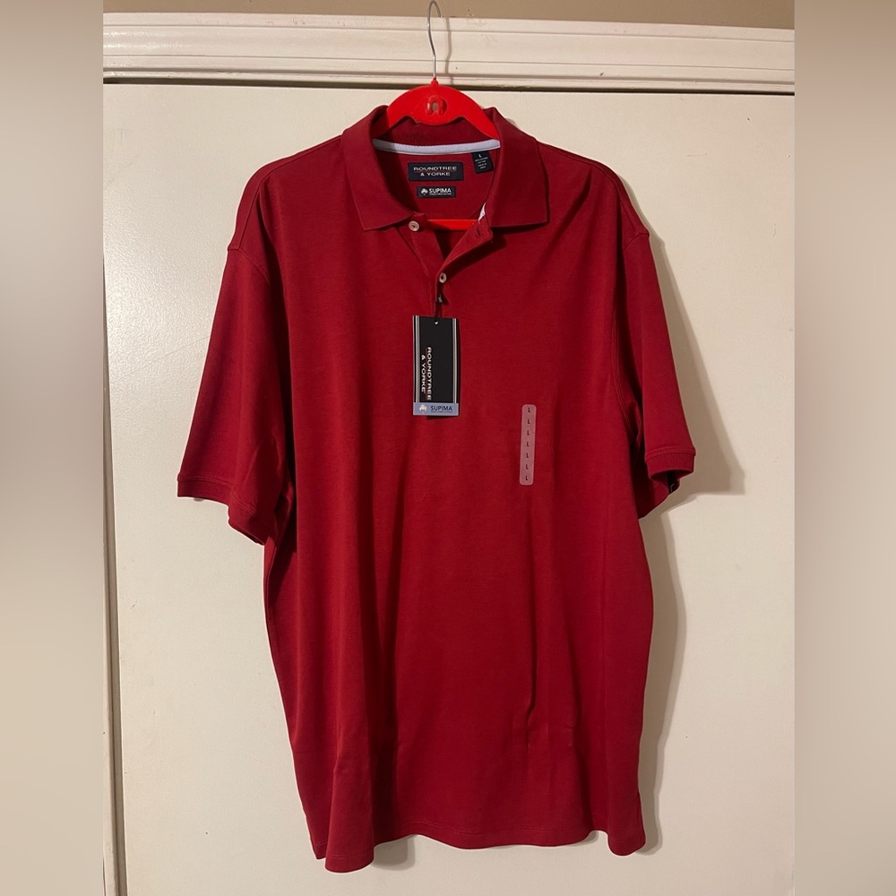 Roundtree & Yorke Red Polo Shirt Classic Design